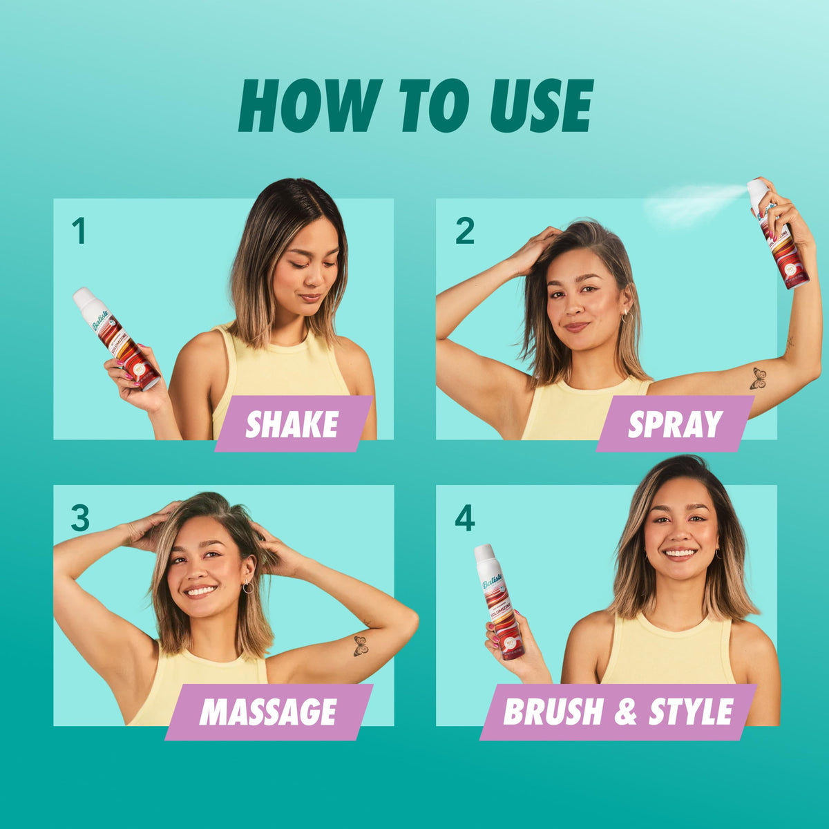 Batiste tucked in travel bag for on-the-go refresh and convenience