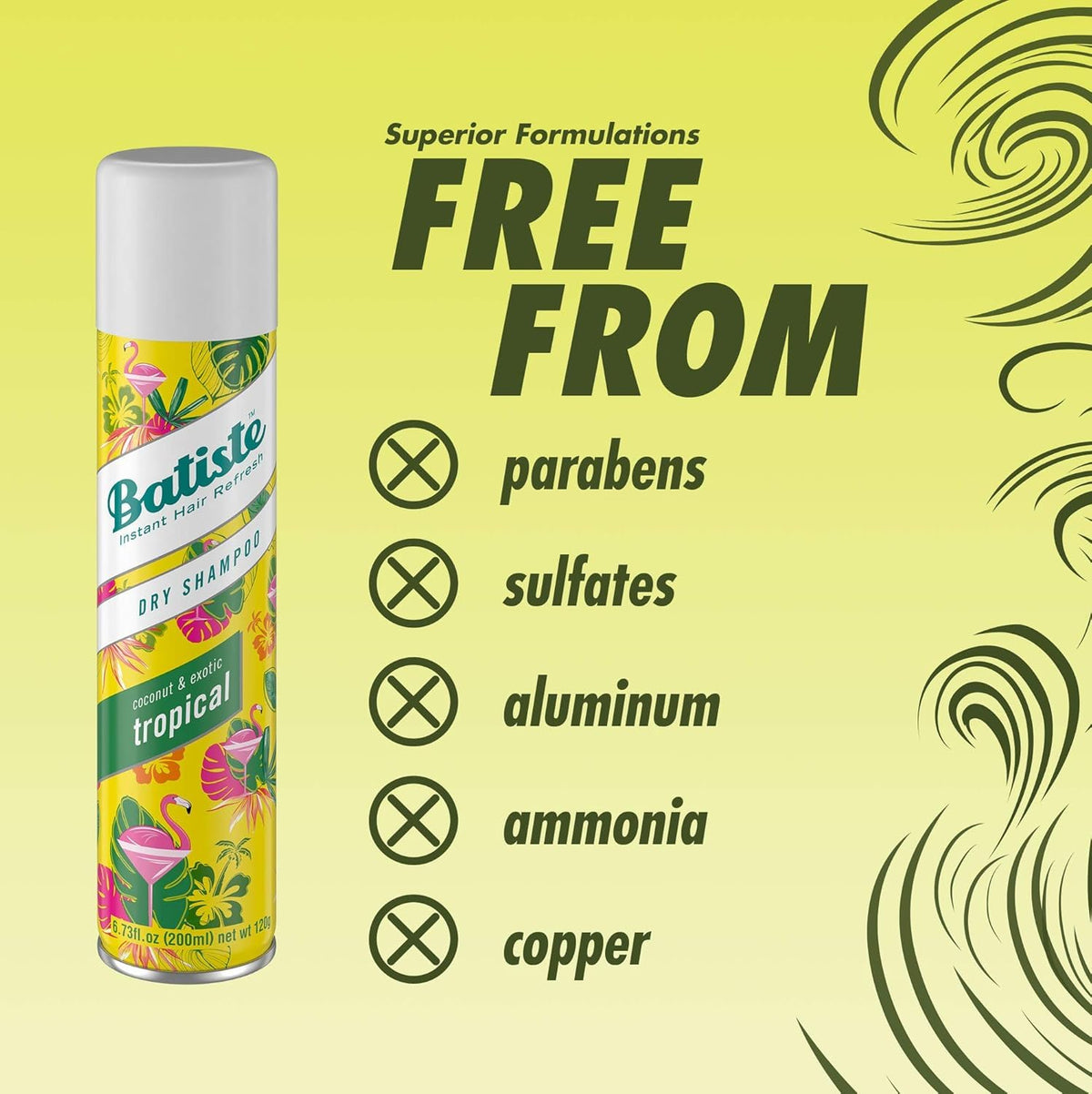 Batiste before and after roots comparison showing oil absorption benefit