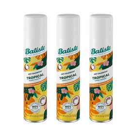 Batiste front packaging showing tropical dry shampoo for quick refresh
