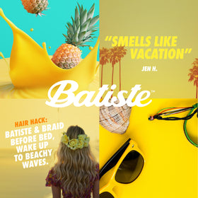 Batiste applied at roots to add texture and absorb oil for volume