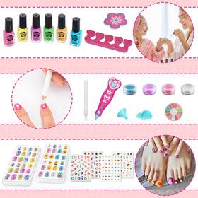 BATTOP fake nails and toe separator for pedicure practice