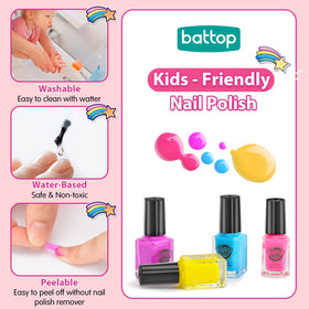 BATTOP mini fan dryer in use speeding nail polish drying