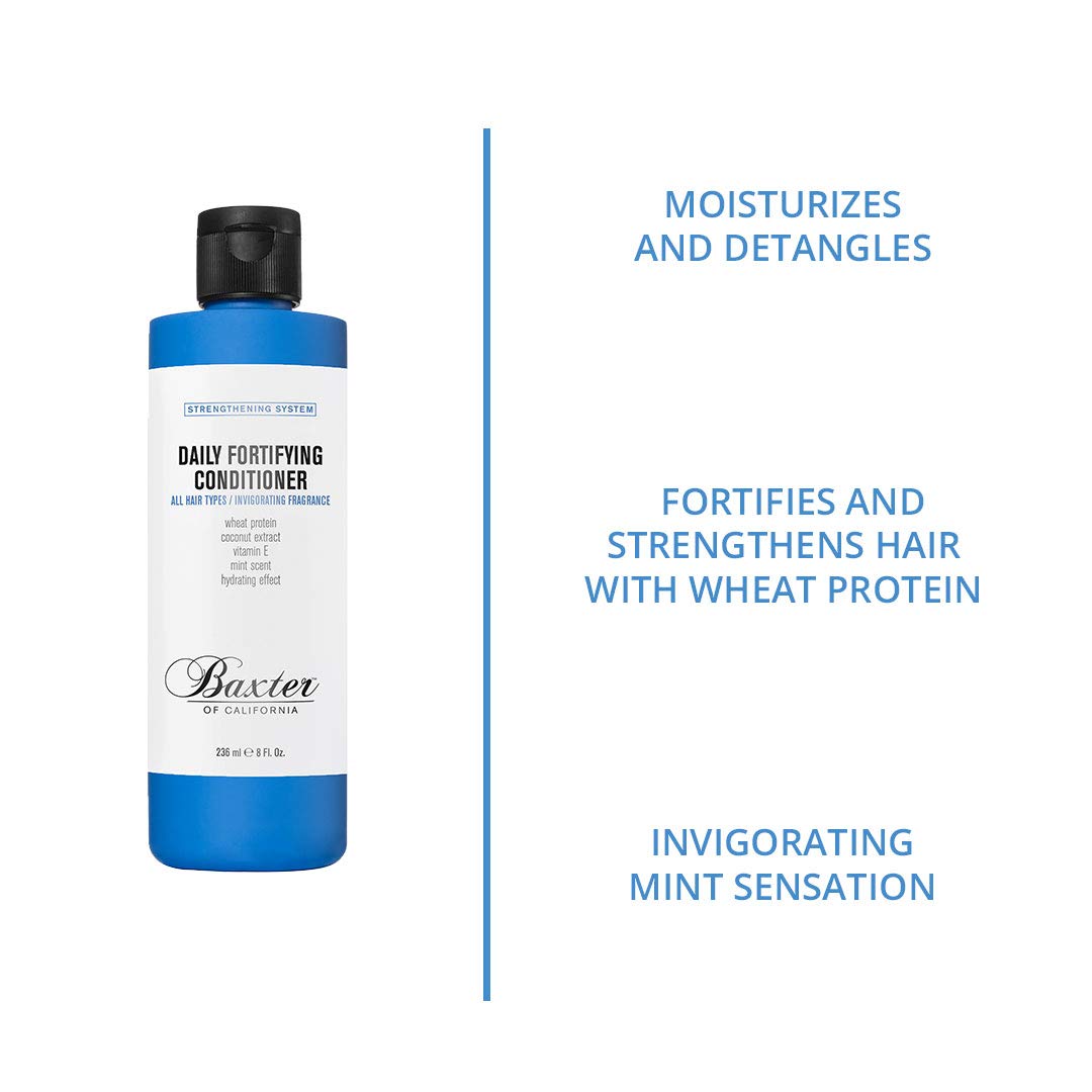 Baxter of California conditioner in-shower use demonstrating detangling and ease