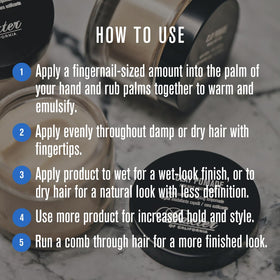 Baxter of California styled short hair showing matte definition and hold benefit