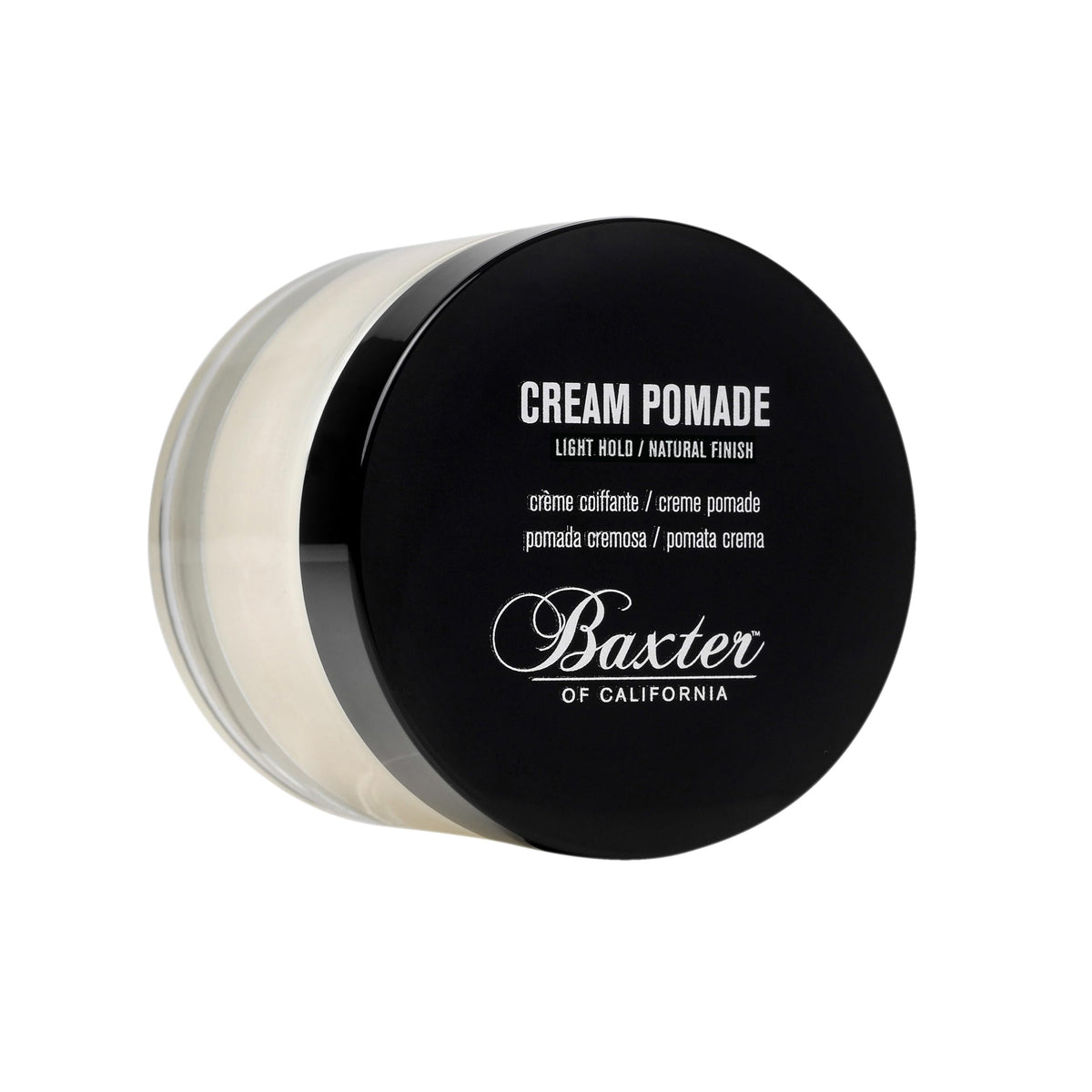 Baxter of California front jar showing packaging and travel-ready size