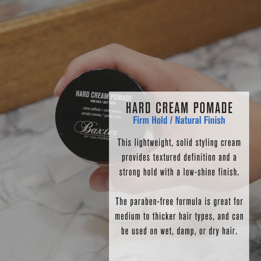 Baxter of California cream texture close-up showing smooth, malleable styling base