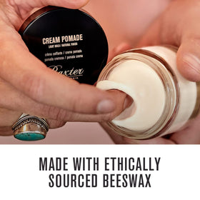 Baxter of California open jar showing creamy texture and easy spread