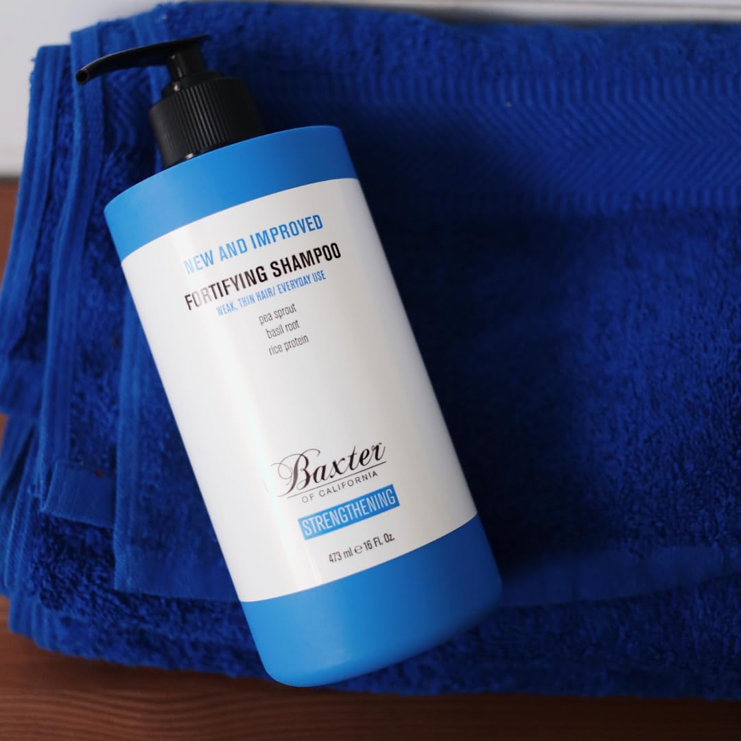 Baxter of California shampoo texture poured from bottle demonstrating lather