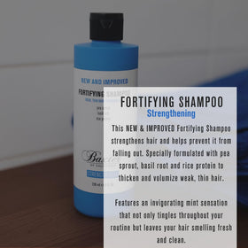 Baxter of California shampoo in hand being applied for easy use