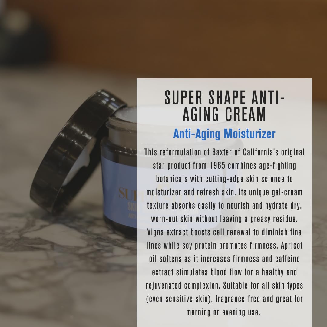 Baxter of California close-up of gel-cream texture illustrating quick absorption benefit
