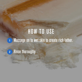 Baxter of California creamy lather texture detail showing gentle cleansing benefit