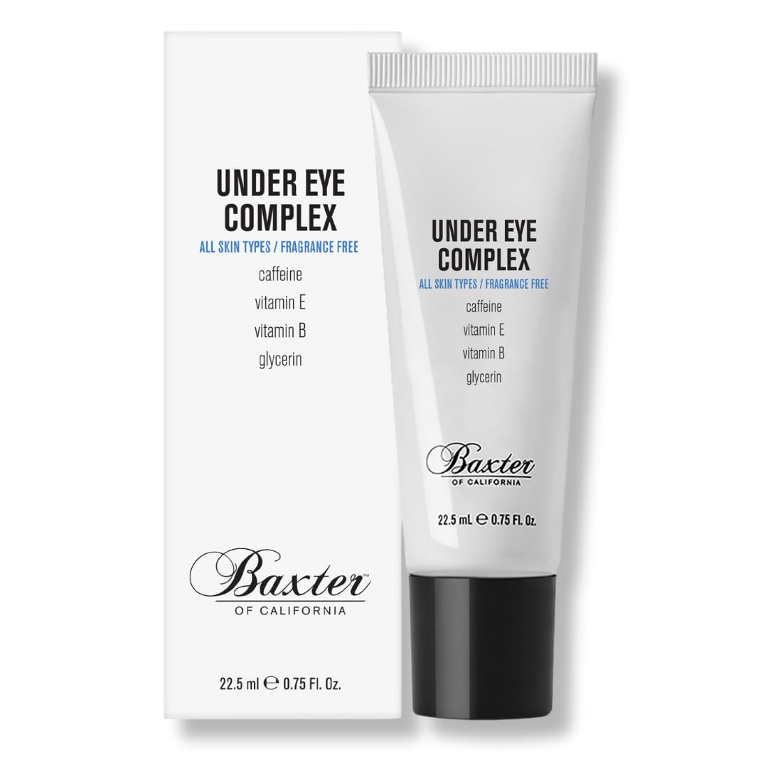 Baxter of California product front packaging showing clean unscented eye cream