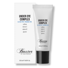Baxter of California product front packaging showing clean unscented eye cream