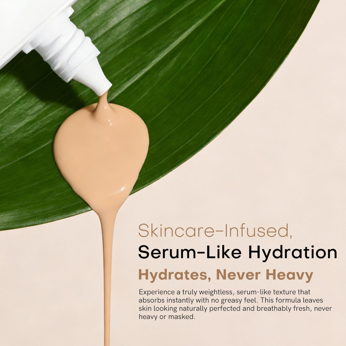 bayfree application on fingertip demonstrating easy blend and coverage