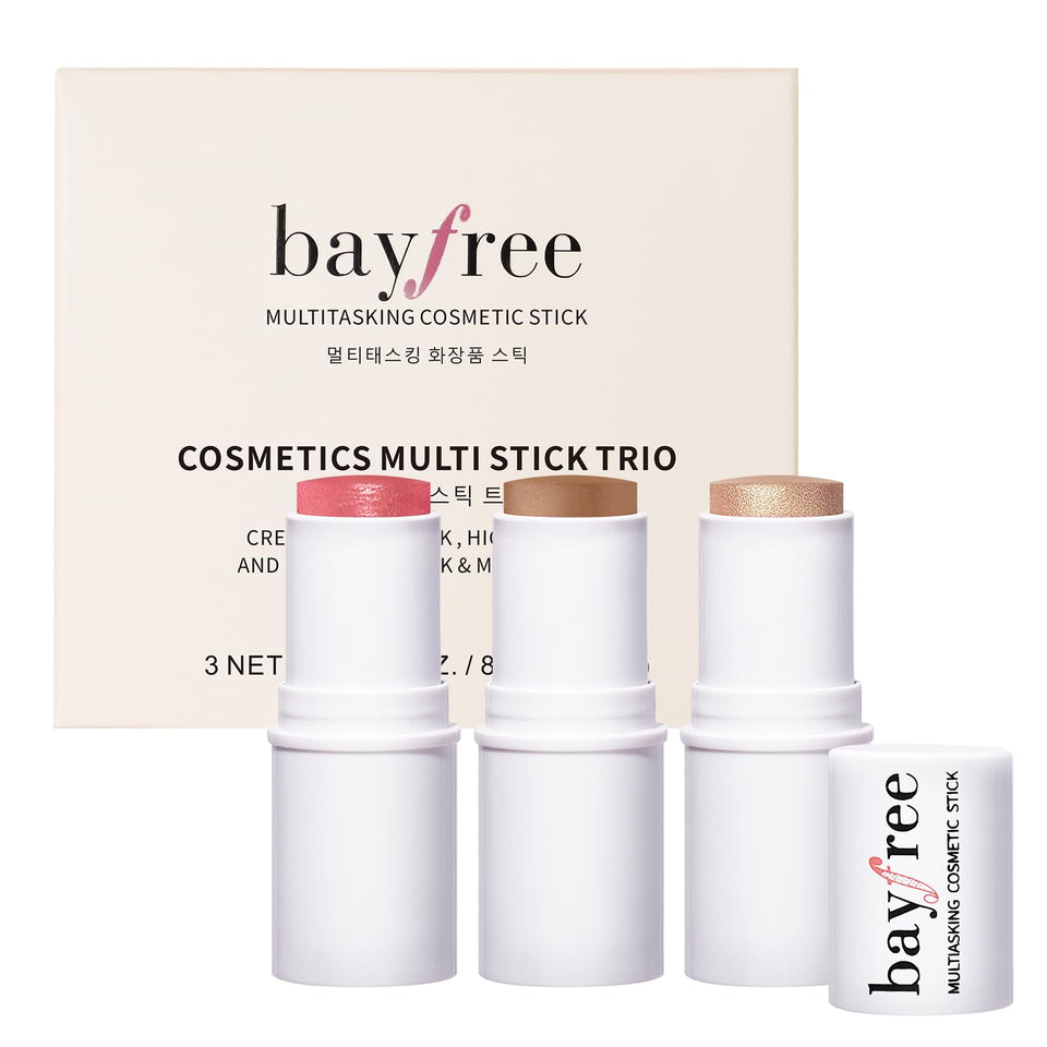 bayfree contour trio front packaging showing compact sticks and color variety for travel-ready sculpting