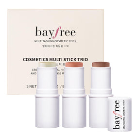 bayfree front packaging trio showing all three sticks and portability benefit