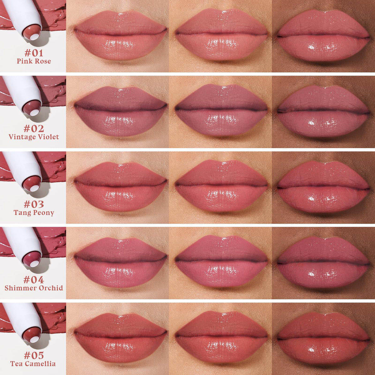 bayfree lip application in hand demonstrating one-swipe coverage and shine