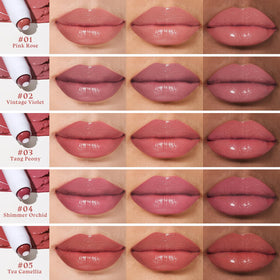 bayfree lip application in hand demonstrating one-swipe coverage and shine