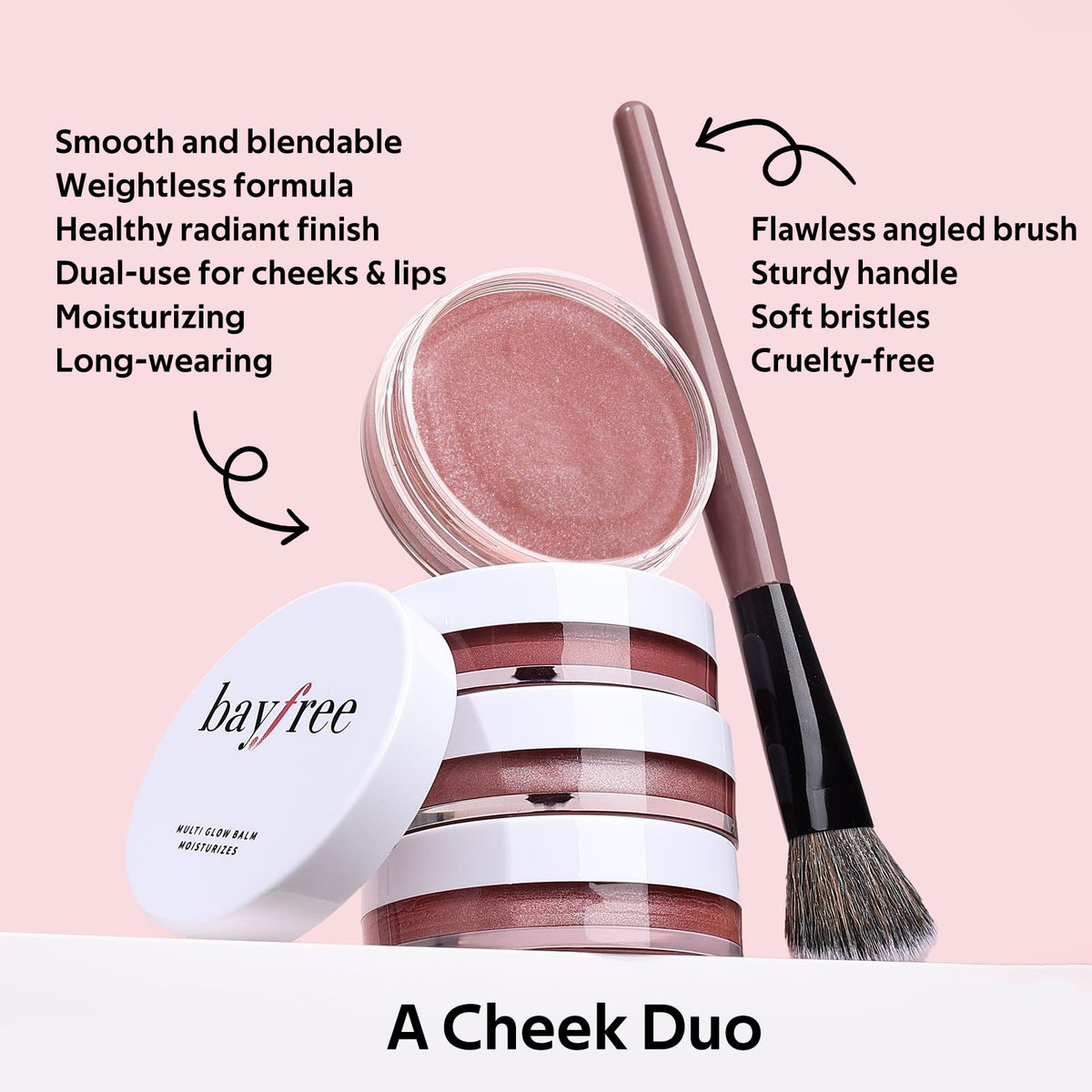bayfree open balm texture closeup highlighting creamy, blendable finish