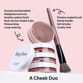 bayfree texture close-up cream swipe highlighting smooth blendability