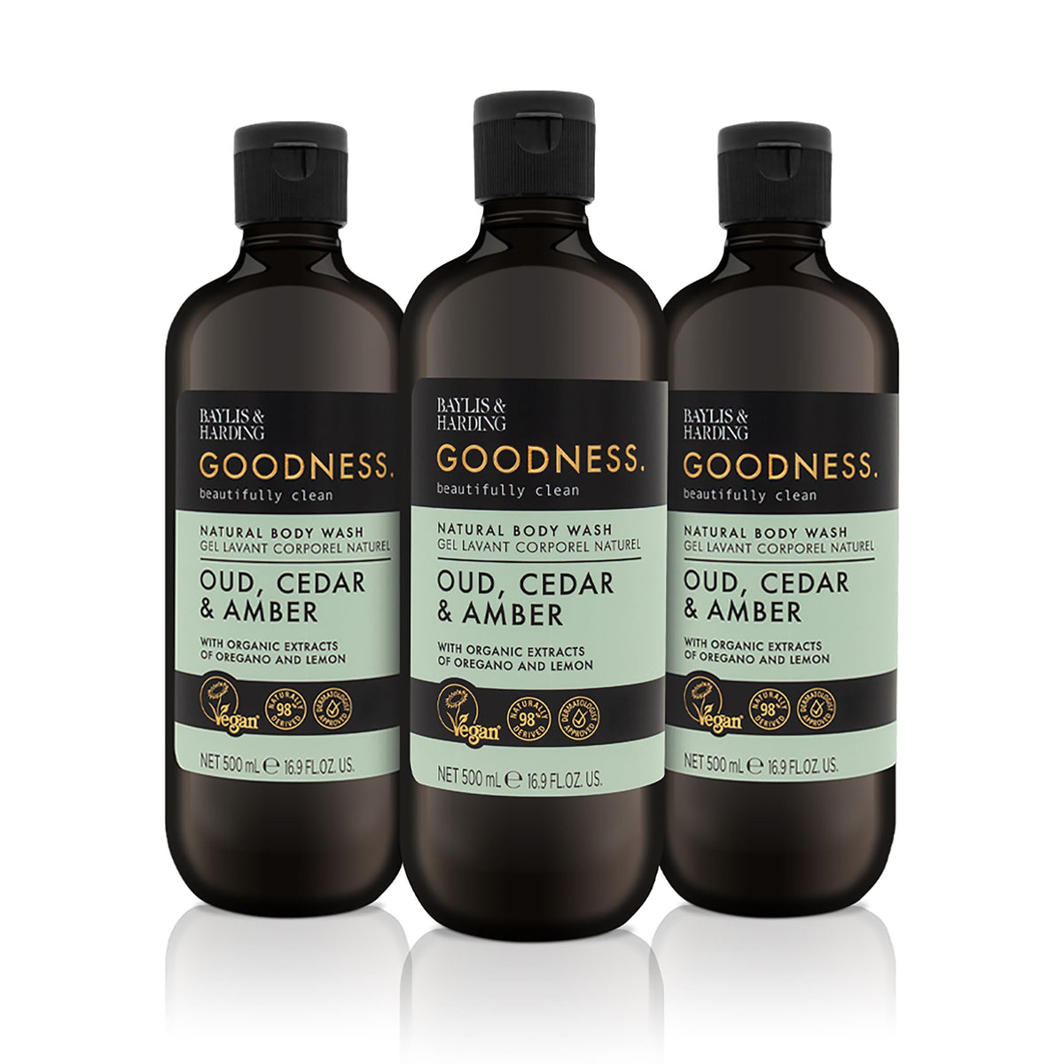 Baylis & Harding front packaging showing elegant bottle and scent name