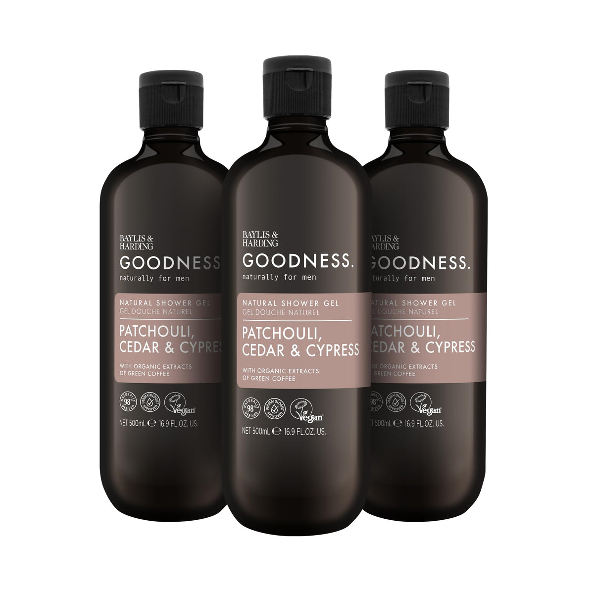 Baylis & Harding front packaging showing scent and size benefit: clear product information