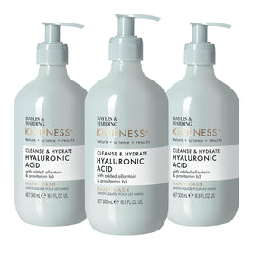 Baylis & Harding front packaging showing pear and orange blossom fragrance and hydrating benefit