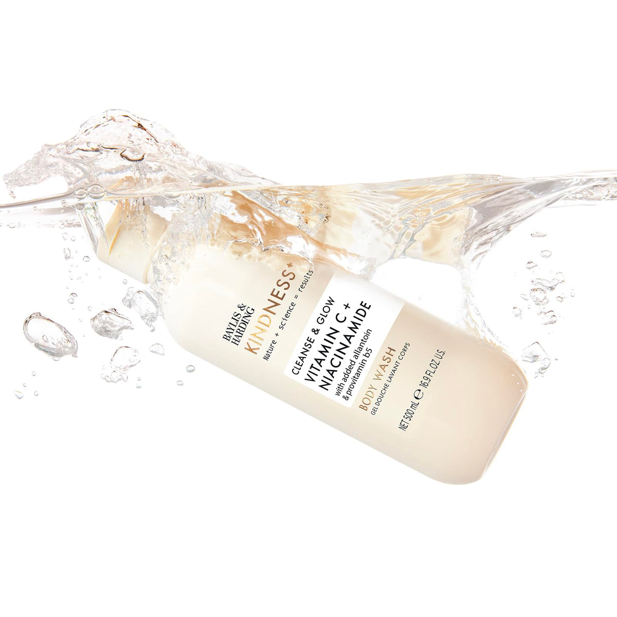 Baylis & Harding gel texture close-up showing smooth moisturizing lather