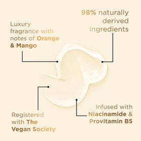 Baylis & Harding ingredient label closeup highlighting actives