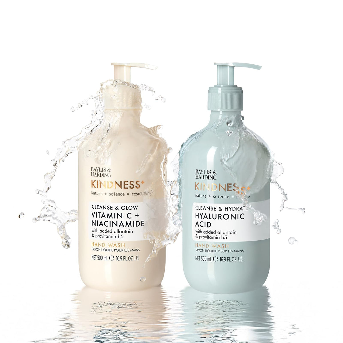 Baylis & Harding recyclable-packaging detail emphasizing eco-friendly and biodegradable benefit