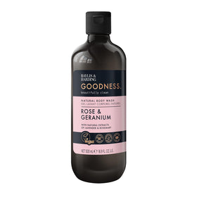 Baylis & Harding pump and label detail highlighting recyclable packaging benefit