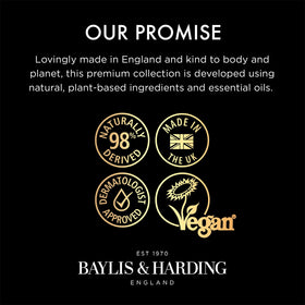 Baylis & Harding three bottles on shelf showing pack-of-three convenience benefit