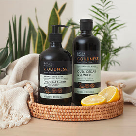 Baylis & Harding three-pack styled on a vanity for value purchase