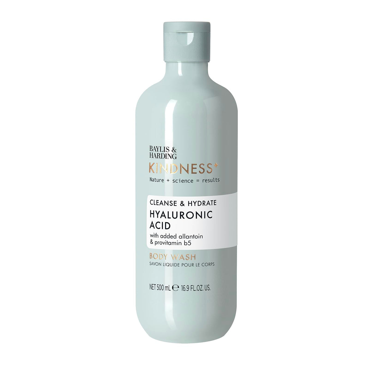 Baylis & Harding pump top close-up for easy dispensing benefit