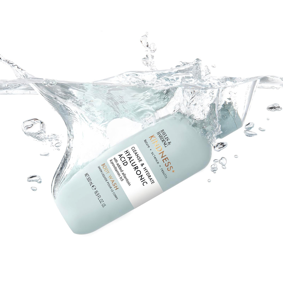 Baylis & Harding gel texture on hand showing hydrating formulation benefit
