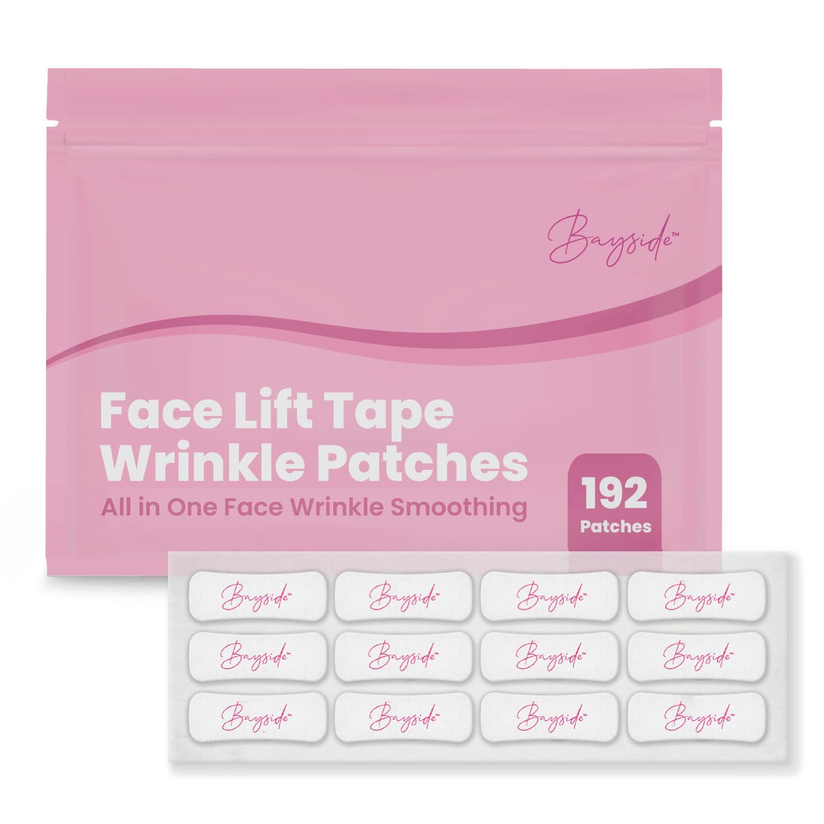 Bayside front packaging showing 192-count lift tape and quick benefits
