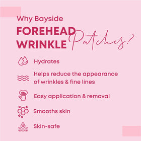 Bayside patches paired with eye patches showing coordinated skincare routine