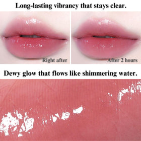 BBIA lip before and after demonstrating plumping, hydrating visible improvement benefit