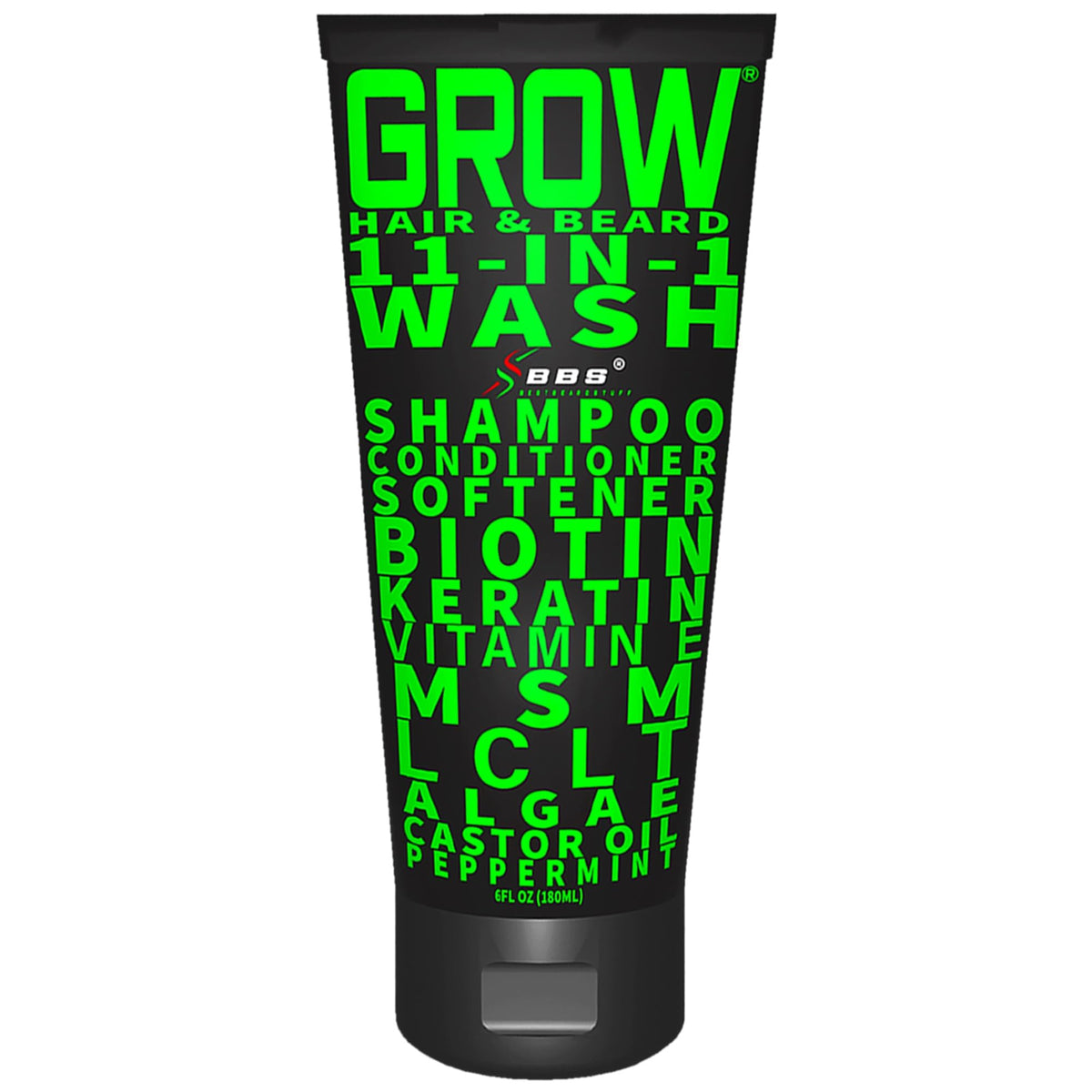 BBS BEST BEARD STUFF front bottle showing label and benefits