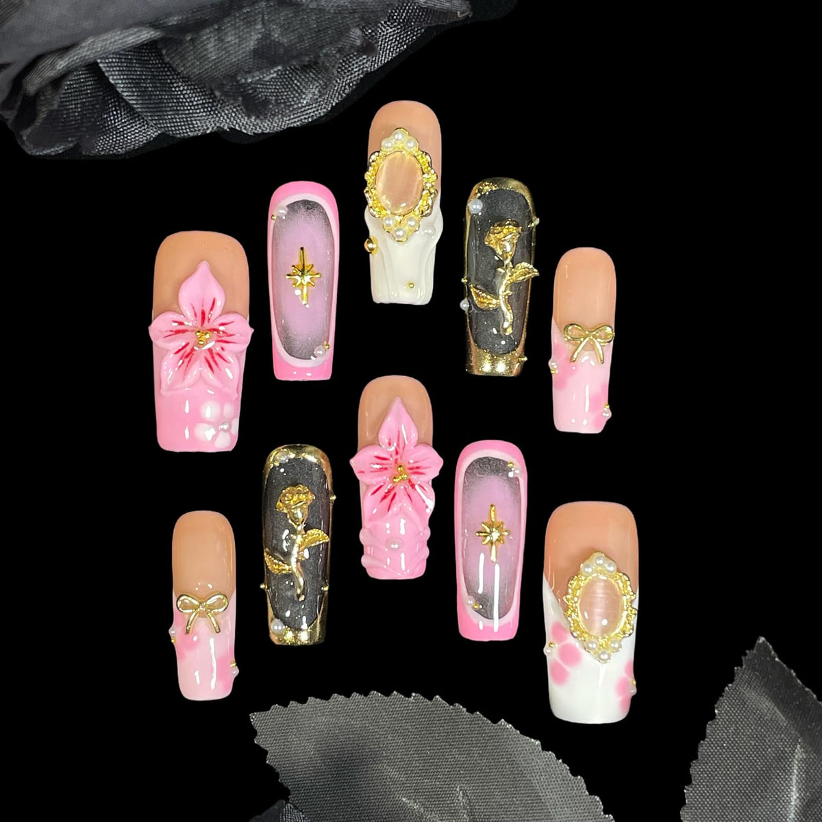 bbyogooz close-up of 3D floral detail showing lifelike petals and dimensional beauty