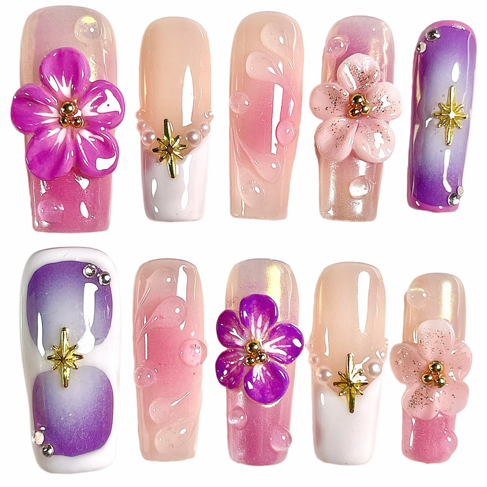 BByogooz front packaging showing sakura nails and luxury presentation benefit