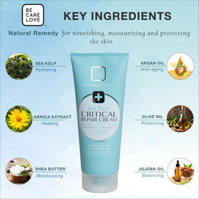 BCL SPA hand application image showing cream absorbing to soothe and soften hardworking hands