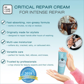 BCL SPA cream texture close-up highlighting fast-absorbing, non-greasy finish for comfortable use