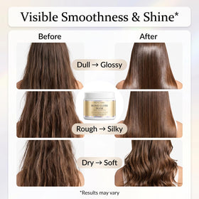 BCYXLR bond gloss mask ingredient collage highlighting keratin and hyaluronic benefits