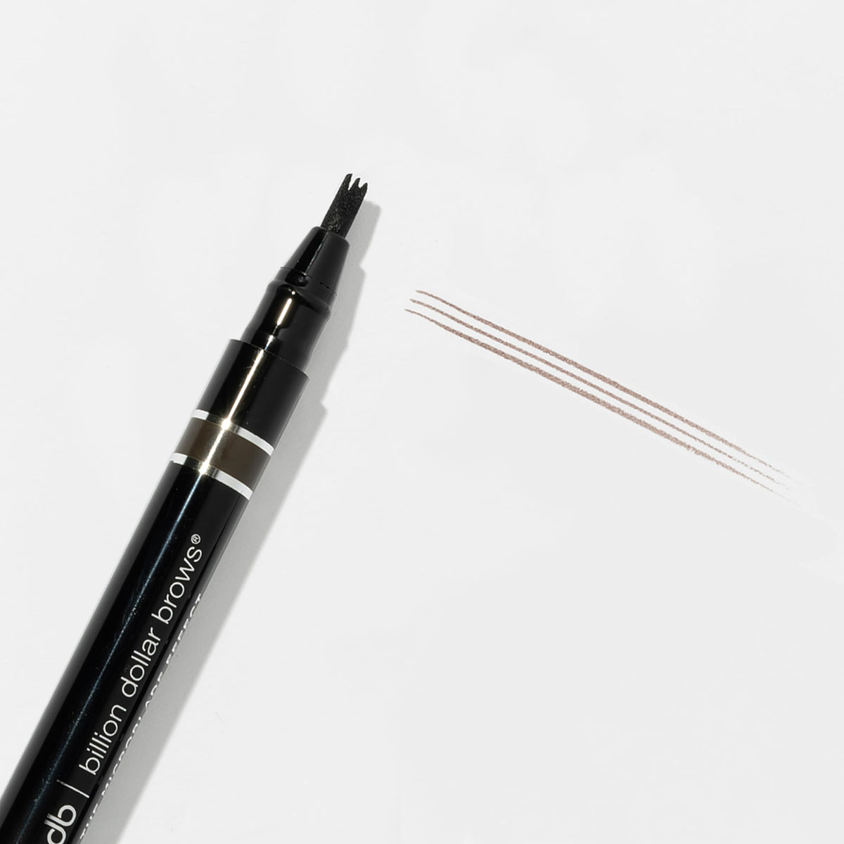 billion dollar brows product label and shade information for clear color selection