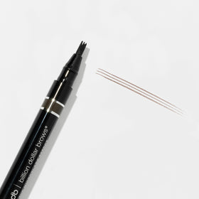 billion dollar brows product label and shade information for clear color selection