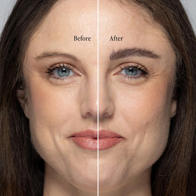 billion dollar brows sample strokes on skin showing natural texture and blend benefit