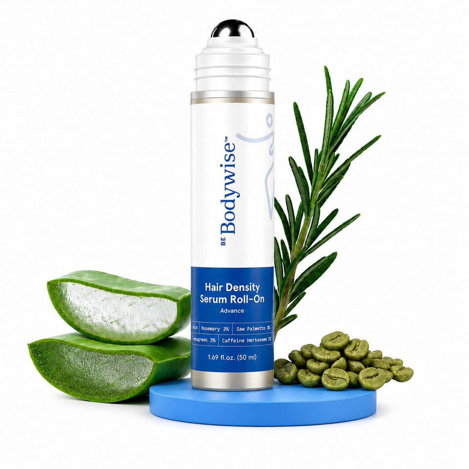 Be Bodywise roll-on front packaging showing product label and size benefit