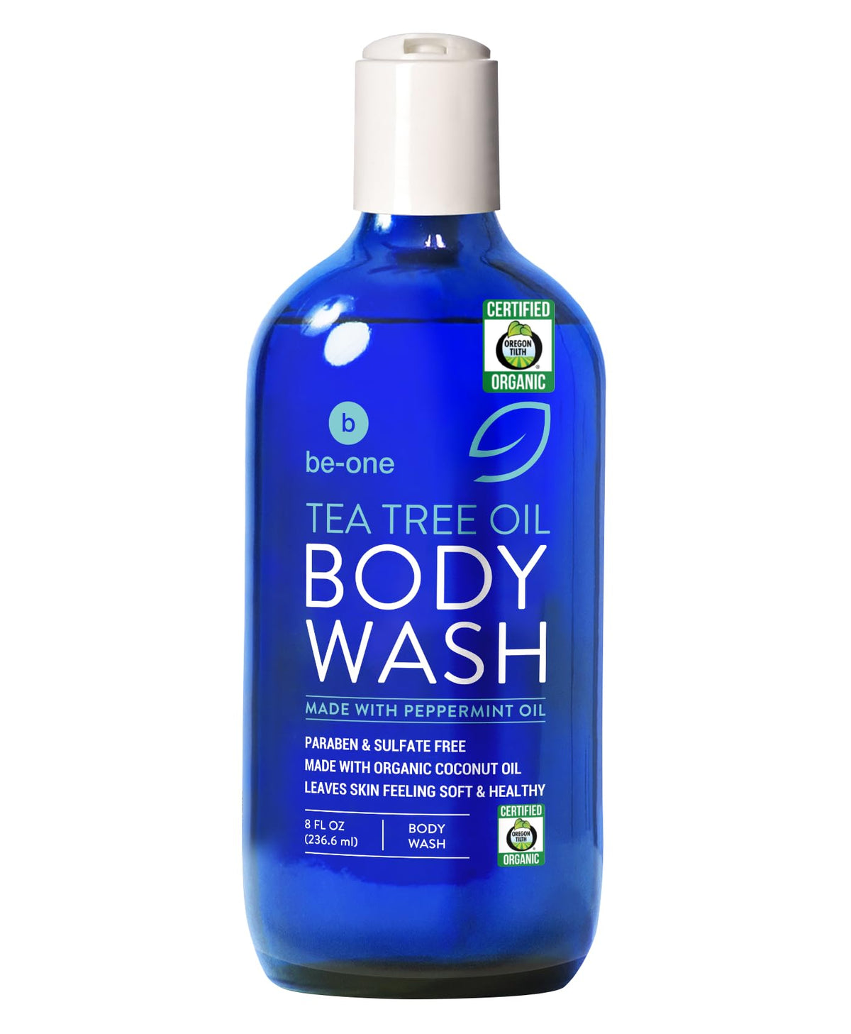 BE-ONE ORGANICS front bottle view showing label and organic branding benefits