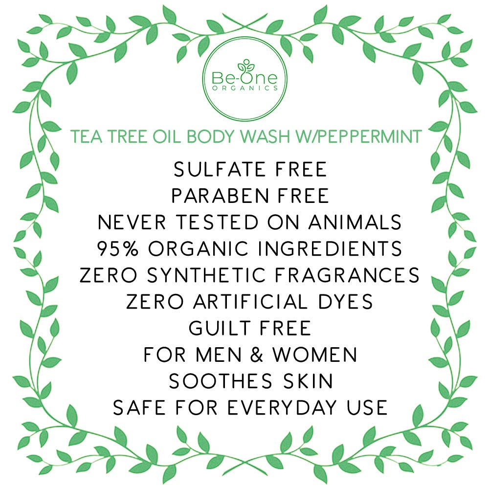 BE-ONE ORGANICS in-shower use showing application on body and post-workout freshness